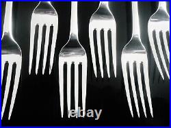 12 Immaculate Scottish Sterling Silver Dinner Table Forks, Edinburgh 1810