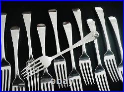 12 Immaculate Scottish Sterling Silver Dinner Table Forks, Edinburgh 1810