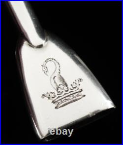 14 Inch Antique Scottish Sterling Silver Blowpipe Candle Snuffer, Edinburgh 1897
