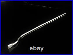 14 Inch Antique Scottish Sterling Silver Blowpipe Candle Snuffer, Edinburgh 1897
