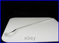 14 Inch Antique Scottish Sterling Silver Blowpipe Candle Snuffer, Edinburgh 1897