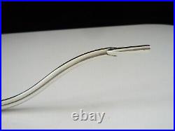 14 Inch Antique Scottish Sterling Silver Blowpipe Candle Snuffer, Edinburgh 1897
