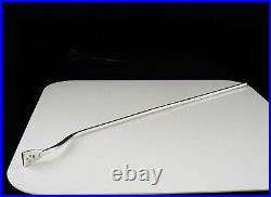 14 Inch Antique Scottish Sterling Silver Blowpipe Candle Snuffer, Edinburgh 1897