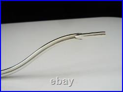 14 Inch Antique Scottish Sterling Silver Blowpipe Candle Snuffer, Edinburgh 1897