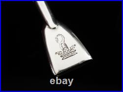 14 Inch Antique Scottish Sterling Silver Blowpipe Candle Snuffer, Edinburgh 1897