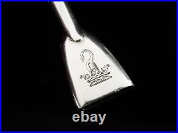 14 Inch Antique Scottish Sterling Silver Blowpipe Candle Snuffer, Edinburgh 1897