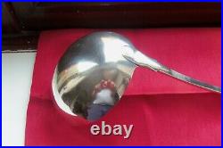 1809, PAISLEY, SCOTTISH PROVINCIAL SOLID SILVER SOUP/STEW LADLE by WILLIAM HANNAY