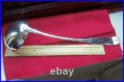 1809, PAISLEY, SCOTTISH PROVINCIAL SOLID SILVER SOUP/STEW LADLE by WILLIAM HANNAY