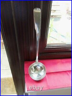 1809, PAISLEY, SCOTTISH PROVINCIAL SOLID SILVER SOUP/STEW LADLE by WILLIAM HANNAY