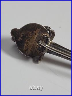 1870 Victorian Joseph Cook & Son Scottish Sterling Silver Broad Sword Brooch