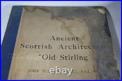 1898 Ancient Scottish Architecture Old Sterling John William Small Scarce Book