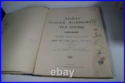 1898 Ancient Scottish Architecture Old Sterling John William Small Scarce Book