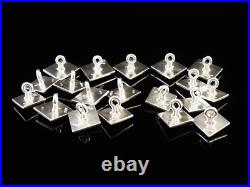 19 Scottish Thistle Sterling Silver Kilt Jacket Buttons, Hamilton & Inches 1953