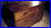 19th Century Mahogany Brass Bound Military Campaign Chest Salvage Hunters 1410
