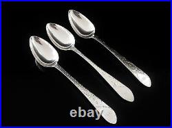 3 Sterling Silver Dessert Spoons, Scottish Antique 1812, Alexander Rollo