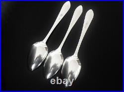 3 Sterling Silver Dessert Spoons, Scottish Antique 1812, Alexander Rollo