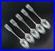 5 Scottish Sterling Silver Spoons Wood Family Crest DEFEND 7 inches