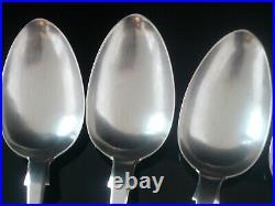 6 Antique Scottish Sterling Silver Dessert Spoons, William Forrest & Co 1831