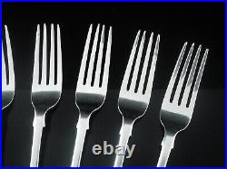 6 Antique Scottish Sterling Silver Dinner Table Forks, William Marshall 1858