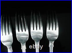 6 Antique Scottish Sterling Silver Dinner Table Forks, William Marshall 1858