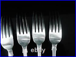 6 Antique Scottish Sterling Silver Dinner Table Forks, William Marshall 1858