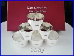 6 Cased Scottish NEW Sterling Silver Napkin Rings, Edinburgh 2024