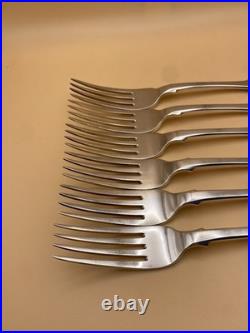 6 FAB SCOTTISH STERLING SILVER TABLE FORKS WILLIAM IV 1835, ANDREW WILKIE 497g