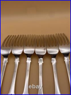 6 FAB SCOTTISH STERLING SILVER TABLE FORKS WILLIAM IV 1835, ANDREW WILKIE 497g