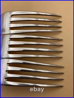 6 FAB SCOTTISH STERLING SILVER TABLE FORKS WILLIAM IV 1835, ANDREW WILKIE 497g