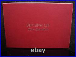 6 NEW Scottish Sterling Silver Napkin Rings (cased) Dart Silver Ltd