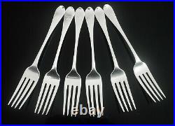 6 SCOTTISH Antique Sterling Silver Dinner Table Forks, EDINBURGH 1837