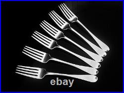 6 SCOTTISH Antique Sterling Silver Dinner Table Forks, EDINBURGH 1837