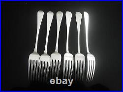 6 SCOTTISH Antique Sterling Silver Dinner Table Forks, EDINBURGH 1837