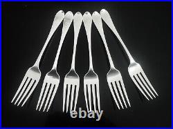 6 SCOTTISH Antique Sterling Silver Dinner Table Forks, EDINBURGH 1837