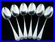 6 Scottish Antique Sterling Silver Dessert Spoons, GLASGOW 1896, Lawson & Co