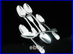 6 Scottish Antique Sterling Silver Serving Spoons, William Marshall 1857