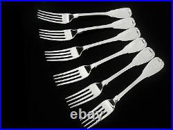 6 Scottish Antique Sterling Silver Table Dinner Forks, Robert Gray & Son 1846