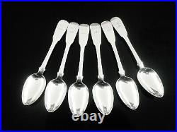 6 Scottish Provincial Sterling Silver Teaspoons, Donald Fraser Inverness CRESTED