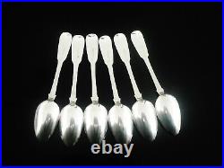 6 Scottish Provincial Sterling Silver Teaspoons, Donald Fraser Inverness CRESTED