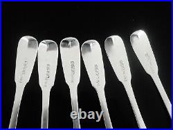 6 Scottish Provincial Sterling Silver Teaspoons, Donald Fraser Inverness CRESTED