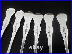 6 Unidentified Sterling Silver Teaspoons, Scottish Antique Glasgow 1856 Queen's