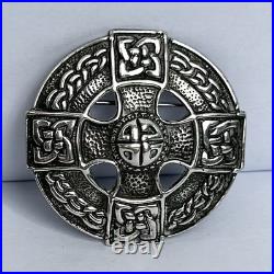 925 Silver Scottish Celtic Brooch / CHESTER 1958 Sydney & Co
