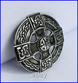 925 Silver Scottish Celtic Brooch / CHESTER 1958 Sydney & Co