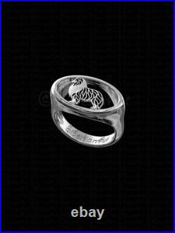 925 Sterling Silver Rough Collie Ring Gift For Dog Lovers Pet Personalized Gift