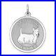 925 Sterling Silver Scottish Terrier Disc Necklace Charm Pendant