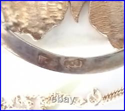 A Rare 1990 Scottish Tony Michael Holland Sterling Large Silver Pendant Necklace