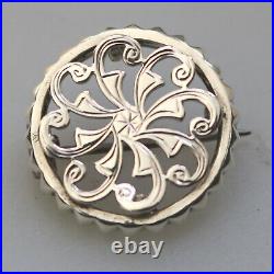 A vintage 925 solid silver Scottish Celtic Brooch gift boxed 3g C. 20thC