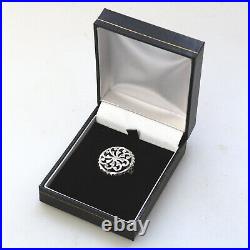 A vintage 925 solid silver Scottish Celtic Brooch gift boxed 3g C. 20thC