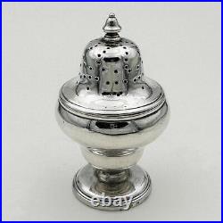 ANTIQUE SCOTTISH POUNCE POT STERLING SILVER WILLIAM IV Adam Elder c1830