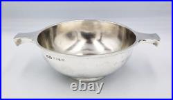ANTIQUE STERLING SILVER QUAICHE SUGAR BOWL / DISH Birmingham 1921